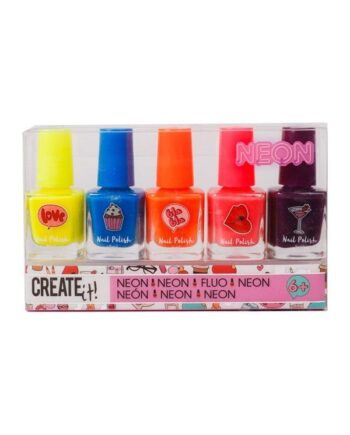 Create Beauty Nail Polish Neon 5pcs - Create It! Evilbeauty  - 8719668006133