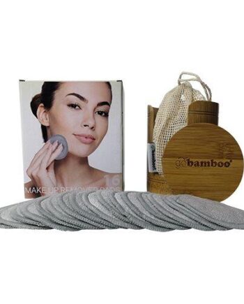 Genanvendelige Bambus Makeupfjerner Pads – 16 Stk.
