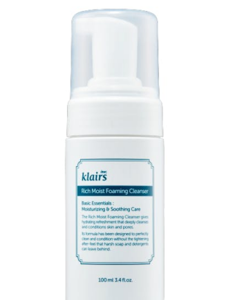 Klairs Rich Moist Foaming Cleanser 100 - Klairs Evilbeauty  - 8809115025487