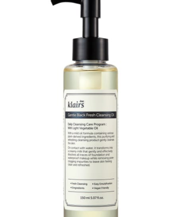 Sort Klairs Gentle Black Fresh Cleansing Oil 150 - Klairs Evilbeauty  - 8809572890994
