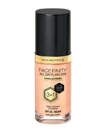 Max Factor All Day Flawless 3in1 Foundation Light Ivory - Max Factor Evilbeauty  - 3616303999339