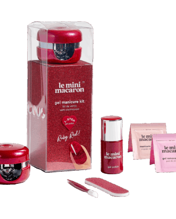 Mini Macaron Gel Manicure Kit Ruby Red Stk - Le Mini Macaron Evilbeauty  - 3760297542955