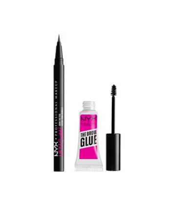 Nyx Lift & Snatch Brow Tint Pen Ash Brown & Makeup Brow Glue Pcs - Nyx Evilbeauty  - 0800897004538