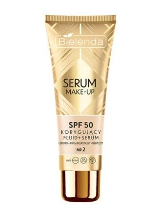 Bielenda Make Serum Correcting Fluid Serum Spf50 For All Skin Types Shade - Bielenda Evilbeauty  - 5902169051822