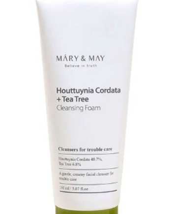 Mary & May Houttuynia Cordata Tea Tree Cleansing Foam 150 - Mary & May Evilbeauty  - 8809670680978