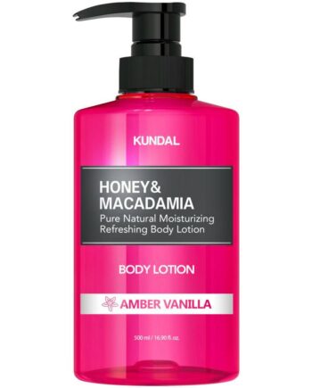 Kundal Honey & Macadamia Pure Body Lotion Amber Vanilla 500 - Kundal Evilbeauty  - 8809568742078