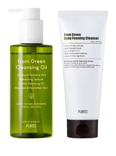 Grøn Purito Seoul From Green Cleansing Oil Deep Foaming Cleanser 200 150 - Purito Seoul Evilbeauty - 8809563102532