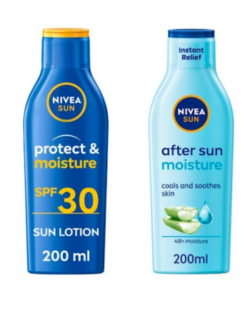 Nivea Sun Protect & Moisture Sun Lotion Spf30 & Moisturising After Sun Lotion 200 200 - Nivea Evilbeauty  - 4005900370716