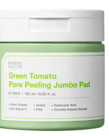 Grøn Sungboon Editor Green Tomato Pore Peeling Jumbo Pad Stk - Sungboon Editor Evilbeauty  - 8809684568750
