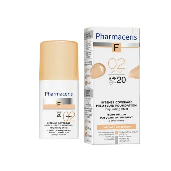 Pharmaceris Intensivt Dækkende Foundation Spf20 Sand 30ml - Pharmaceris Evilbeauty - 5900717153110