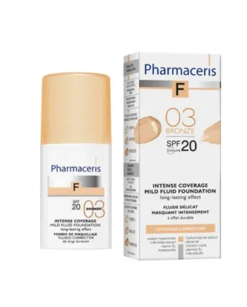 Pharmaceris Intensivt Dækkende Foundation Spf20 Bronze 30ml - Pharmaceris Evilbeauty  - 5900717153219