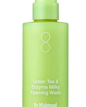 Grøn Wishtrend Green Tea & Enzyme Milky Foaming Wash 140 - By Wishtrend Evilbeauty  - 8809572891564