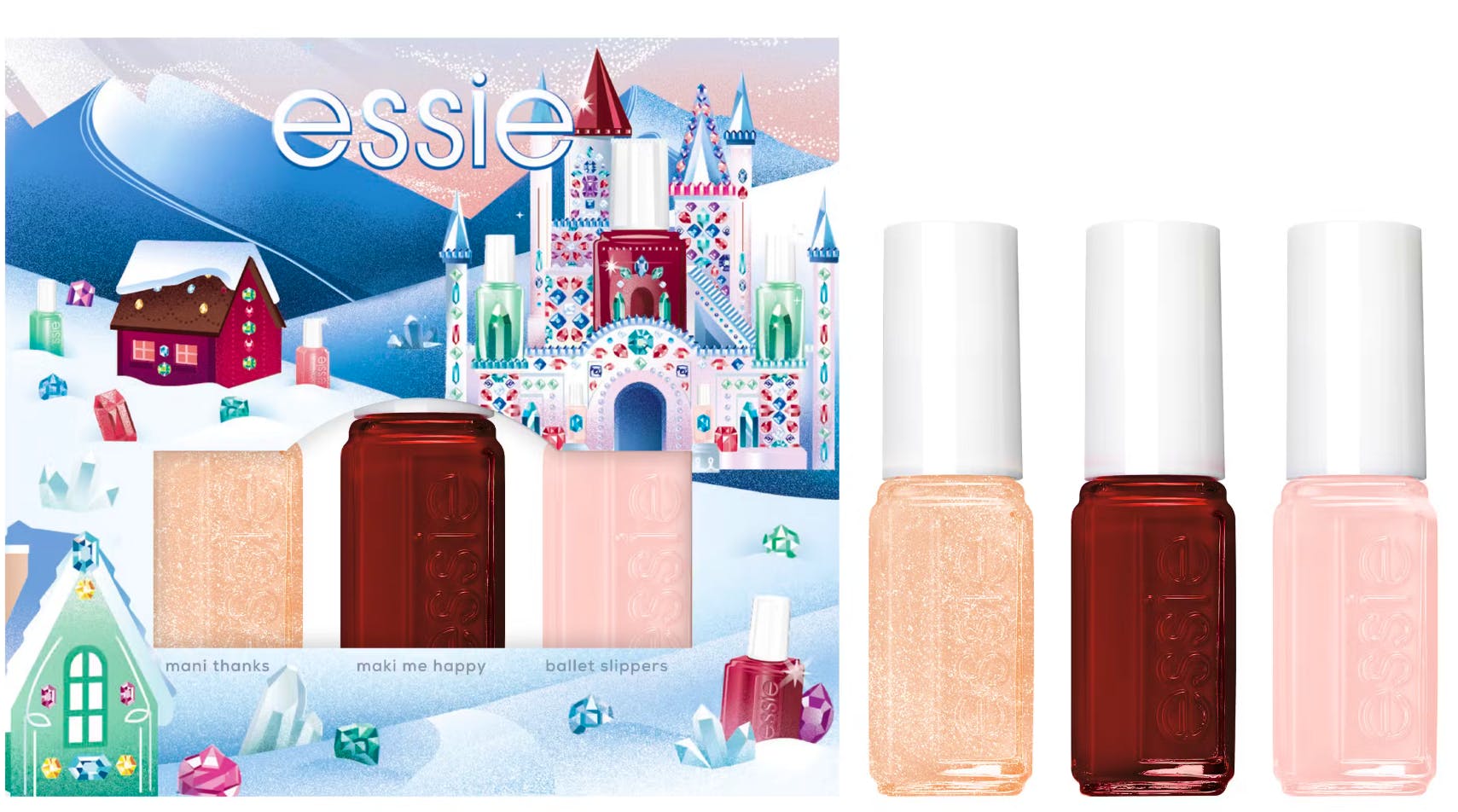 Essie Mini Trio Kit Mani Thanks - Essie Evilbeauty - 3600531677107