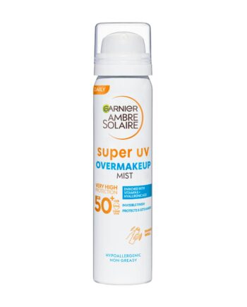 Garnier Ambre Solaire Super Over Makeup Mist With Hyaluronic Acid Spf50 - Garnier Evilbeauty  - 3600541992559