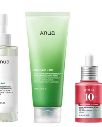 Anua Heartleaf Pore Control Cleansing Oil Deep Cleansing Foam & Niacinamide Tranexamin Acid Serum 200 150 - Anua Evilbeauty  - 8809640735622