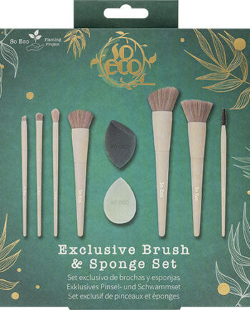 Veganskso Eco Exclusive Brush & Sponge Set Værdi 238 - So Eco Evilbeauty  - 5056683105469