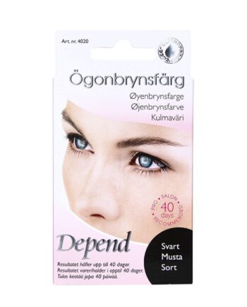 Sort Depend Eyebrow Colour Black Stk - Depend Evilbeauty  - 7040444900002