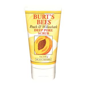 Burt Bees Peach & Willow Bark Deep Pore Scrub 110 - Burt's Bees Evilbeauty  - 792850891005