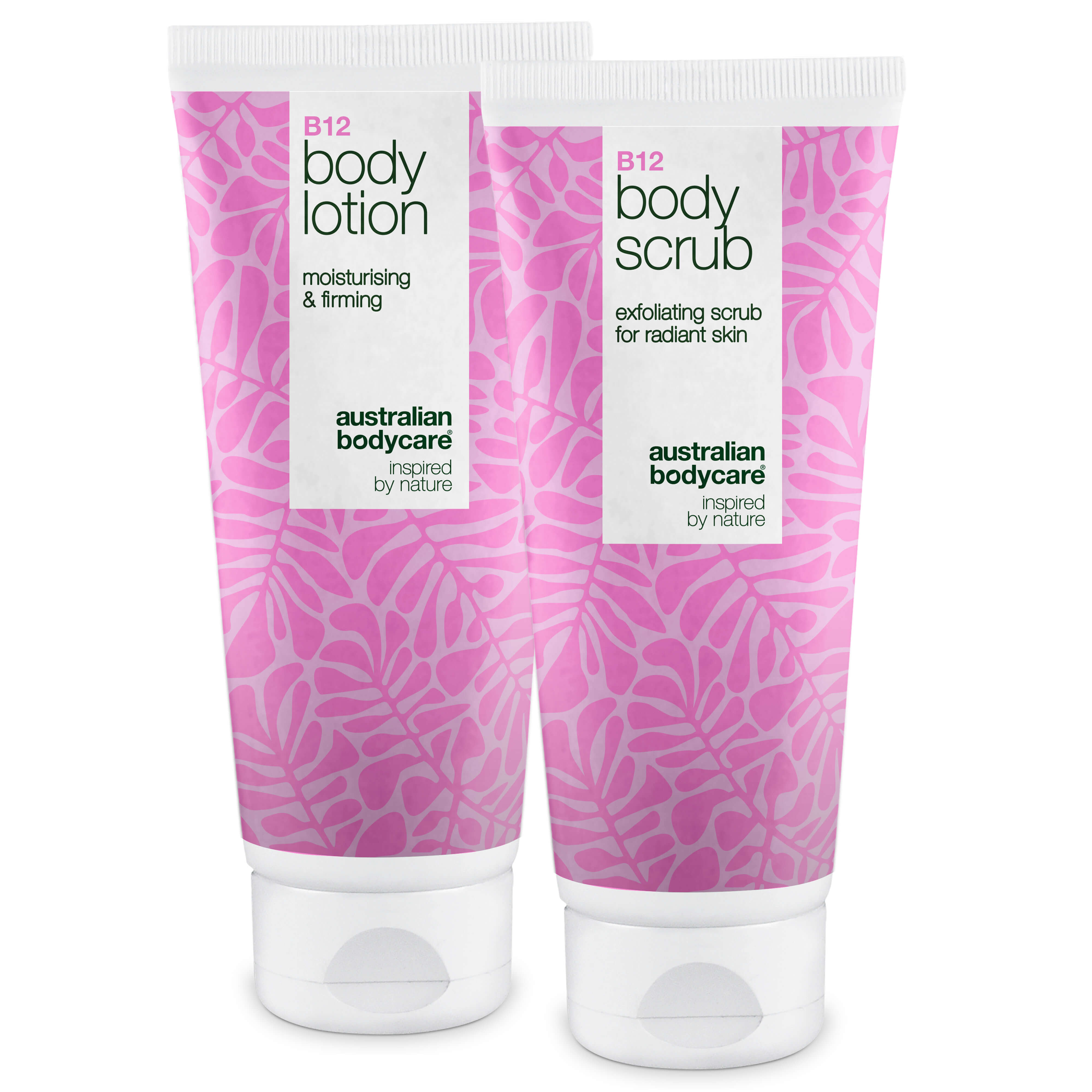 B12 Hudplejesæt Til Tør Hud Eksfoliering & Dybdevirkende Fugtpleje Fugtgivende B12 Body Scrub & Lotion Til Tør Sensitiv Hud Stk - Evilbeauty  - 5709455020339