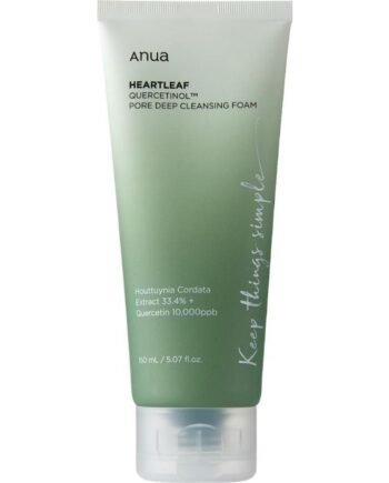 Anua Heartleaf Quercetinol Pore Deep Cleansing Foam 150 - Anua Evilbeauty  - 8809640735622