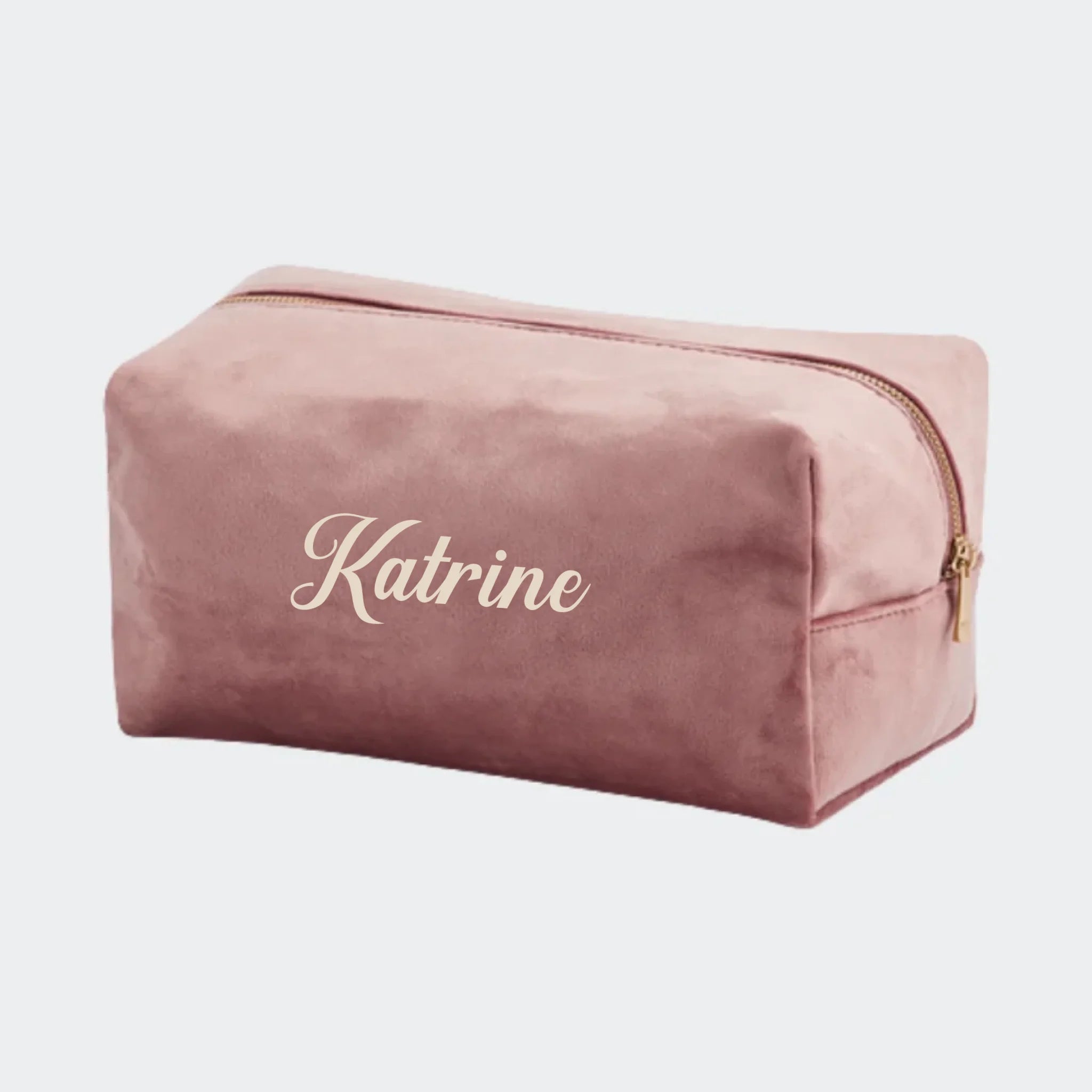 Stor Velour Makeuptaske Rose Stor Velour Makeuptaske Rose - 123unik Evilbeauty