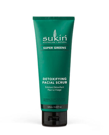 Grøn Vegansksukin Facial Scrub Detoxifying Super Greens - Sukin Evilbeauty  - 9327693004421