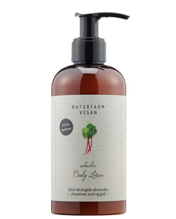 Vegansknaturfarm Body Lotion Rabarber - Naturfarm Evilbeauty  - 5707722000916