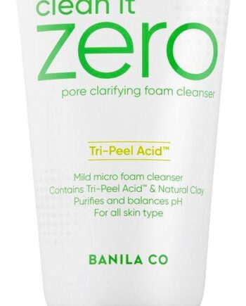 Banila Clean Zero Pore Clarifying Foam Cleanser 150 - Banila Co Evilbeauty  - 8809560228204