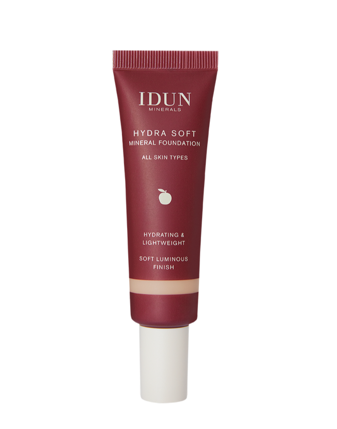 Idun Minerals Hydrasoft Mineral Foundation Gylla 255 30ml - Idun Minerals Evilbeauty - 7340074712557