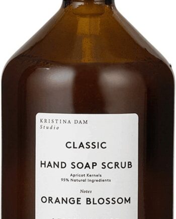 Brun Exfolierende Håndsæbe Kristina Dam Classic Ø8 Med Abrikoskerner Aloe Vera & Appelsinblomst - Kristina Dam Evilbeauty  - 5701566500205