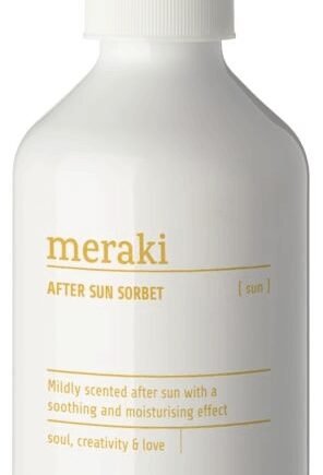 Hvid After Sun Sorbet Meraki Mildly Scented Solpleje 275 - Meraki Evilbeauty  - 5707644718654