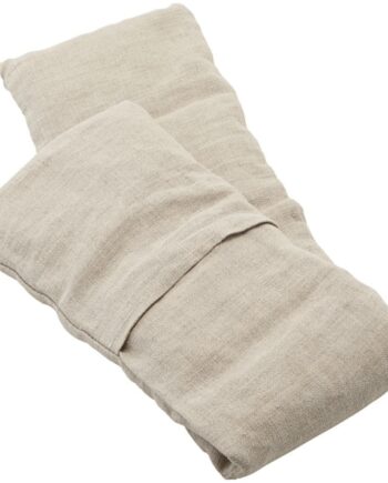 Beige Terapi Pude Meraki Økologisk Bomuld Lerperler 15x65 Varmepude Kølepose - Meraki Evilbeauty  - 5707644514942