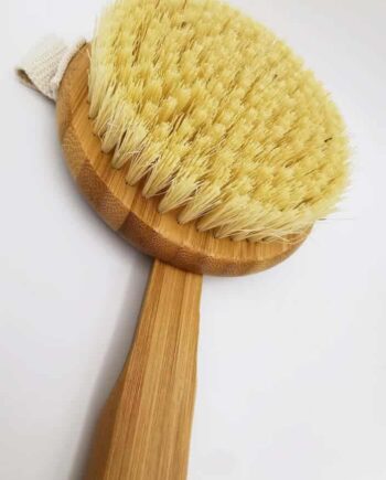 Badebørste Bambus Med Rundt Hoved - Hedenhus Evilbeauty