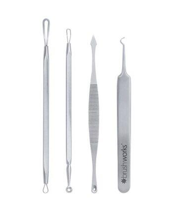 Sort Brushworks Blackhead And Blemish Remover Set - Brushworks Evilbeauty  - 5060455142736