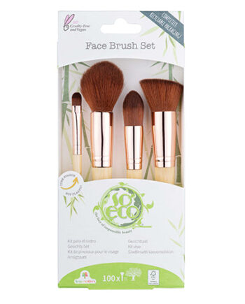 Veganskso Eco Makeup Brush Sæt Til Ansigtet - So Eco Evilbeauty  - 5060226334537