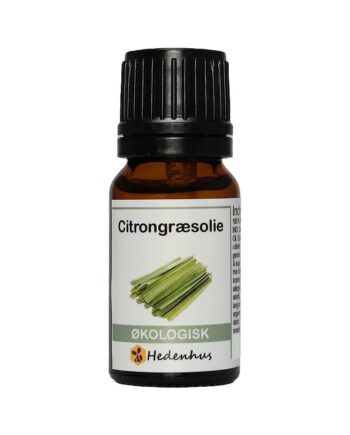 Citrongræsolie Økologisk - Hedenhus Evilbeauty
