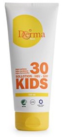 Derma Kids Sollotion Spf Høj 200ml - Derma Evilbeauty  - 5709954016406