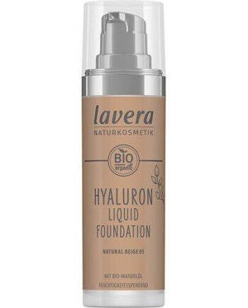 Lavera Foundation Natural Beige Hyaluron Liquid 30ml - Lavera Evilbeauty  - 4021457646814