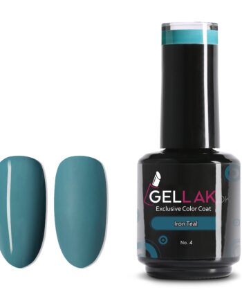 Mørk Turkis Gel Neglelak Iron Teal Gellak - Gellak.dk Evilbeauty