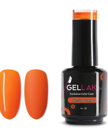 Neon Orange Gel Neglelak Non Stop Orange Gellak - Gellak.dk Evilbeauty