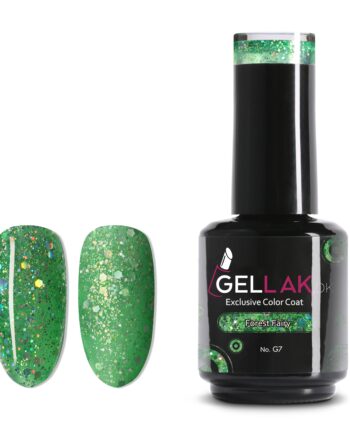 Grøn Gel Neglelak Glimmer Forest Fairy Gellak - Gellak.dk Evilbeauty