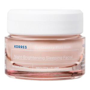 Korres Apothecary Wild Rose Night Brightening Sleeping Facial - Korres Evilbeauty  - 5203069106620