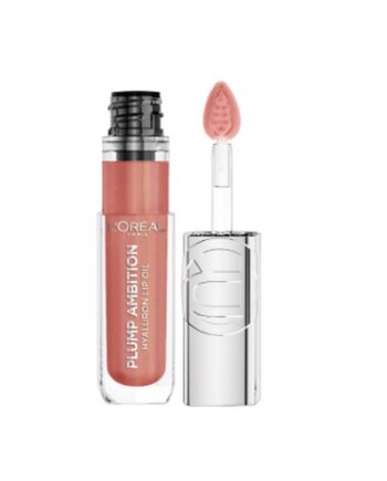 Brun (Brown), N Loreal Plump Ambition Hyaluron Lip Oil Woth 601 - Loreal Evilbeauty  - 3600524172732