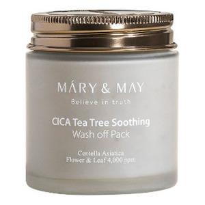 Maryampmay Cica Teatree Soothing Wash Off Pack 125 - Mary&may Evilbeauty  - 8809670681579