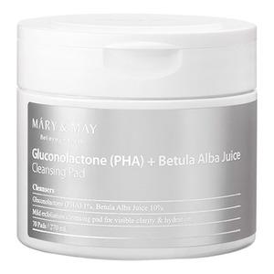 Maryampmay Gluconolactone Phabetula Alba Juice Cleansing Pad Stk - Mary&may Evilbeauty  - 8809670680992