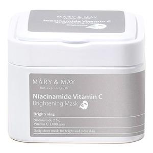 Maryampmay Niacinamide Vitamin Brightening Mask Stk - Mary&may Evilbeauty  - 8809670681401