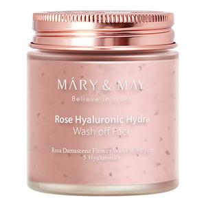 Maryampmay Rose Hyaluronic Hydra Wash Off Pack 125 - Mary&may Evilbeauty  - 8809670681586