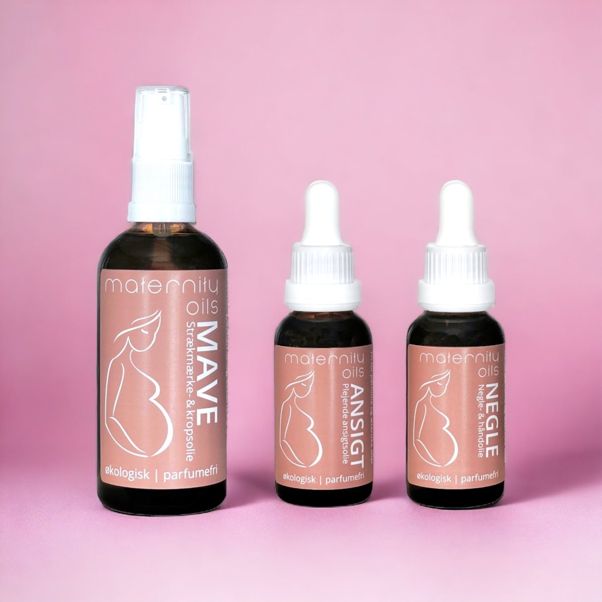 Maternity Oils Mama Care Kit Pak Hudplejesæt økologisk Buump Skincare Buump - Buump Evilbeauty  - 0684910660785