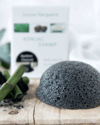 Organic Konjac Bamboo Charcoal Svamp - Organic Konjac Evilbeauty