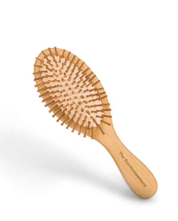 Oval Hårbørste Bambus - Bamboovement Evilbeauty